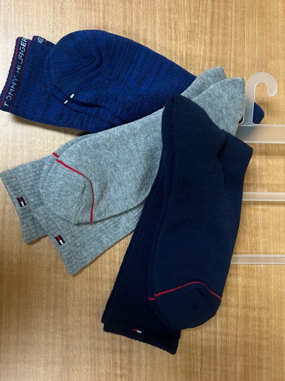 Tommy Hilfiger Men's 3-Pack No-Show Socks - Navy, Heather Gray, Royal Blue